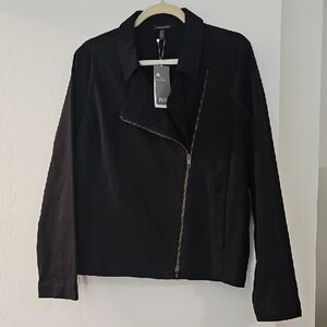 Eileen Fisher Black Leather Jacket